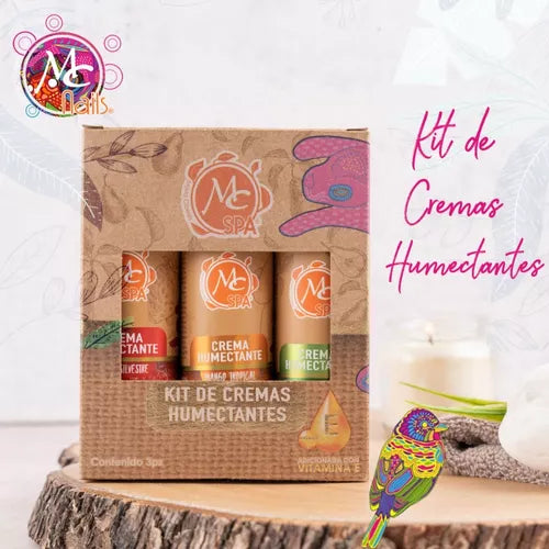 Kit de cremas humectantes 3pzs de 12 grs c/u. MC Nails