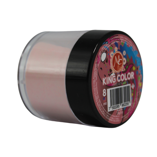 Polvo acrílico King Color maquillaje para uñas 1 oz #8. Mc Nails