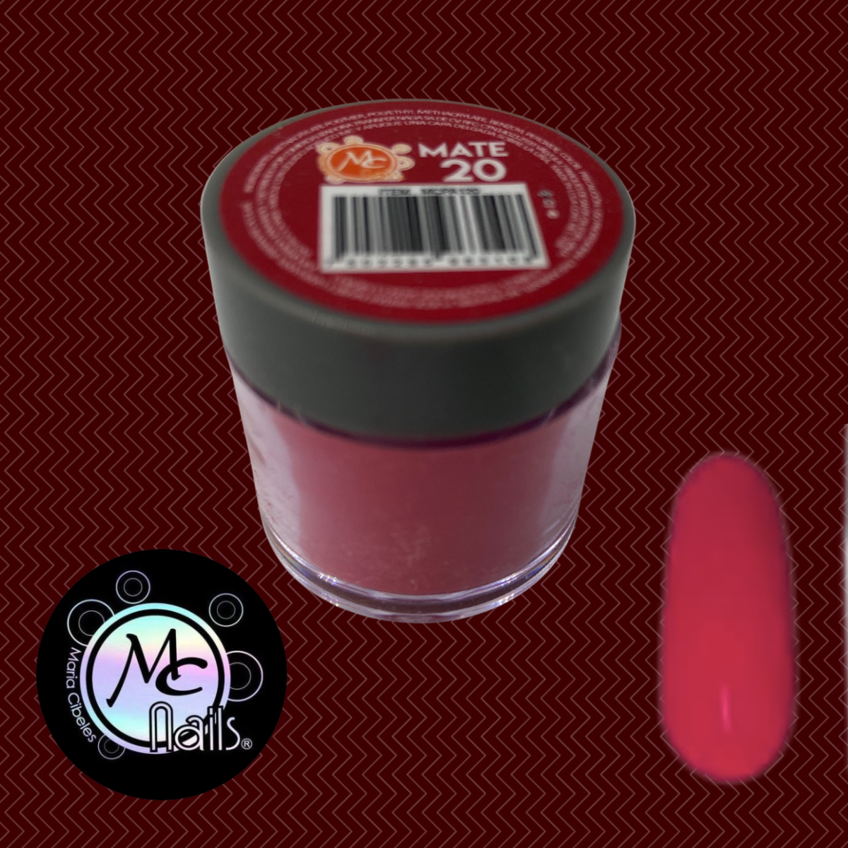 Polvo Acrílico Mate 7grs Candy Grape #20. Mc Nails