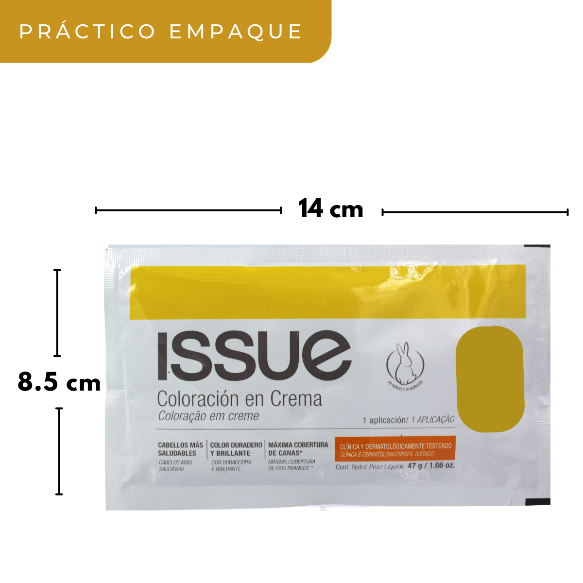 Coloración Permanente sin Amoniaco Sachet 47gr. # 1