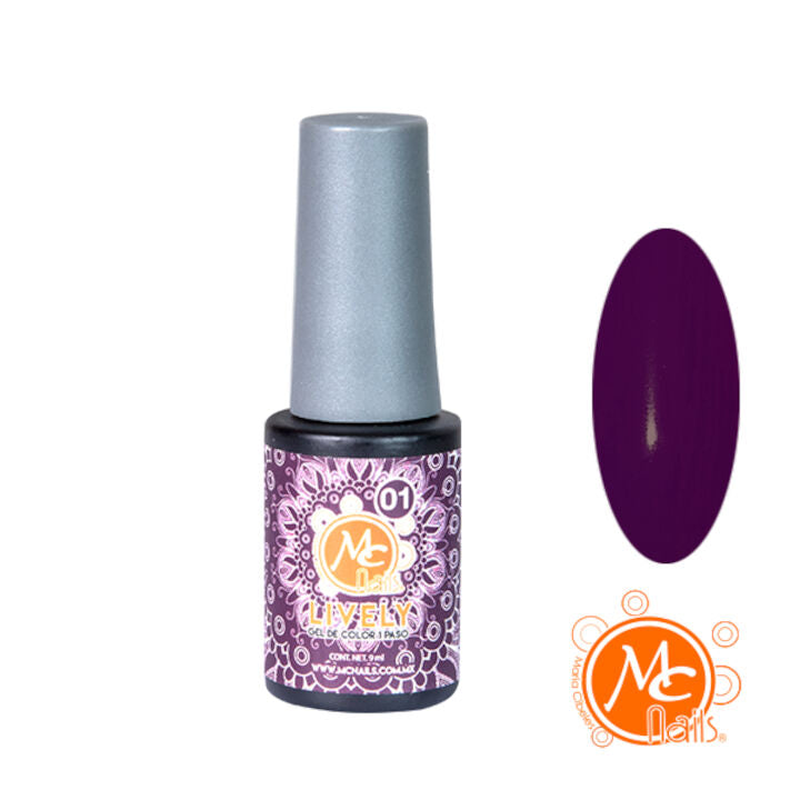 Gel color Uv de 1 paso LIVELY #001. Mc Nails